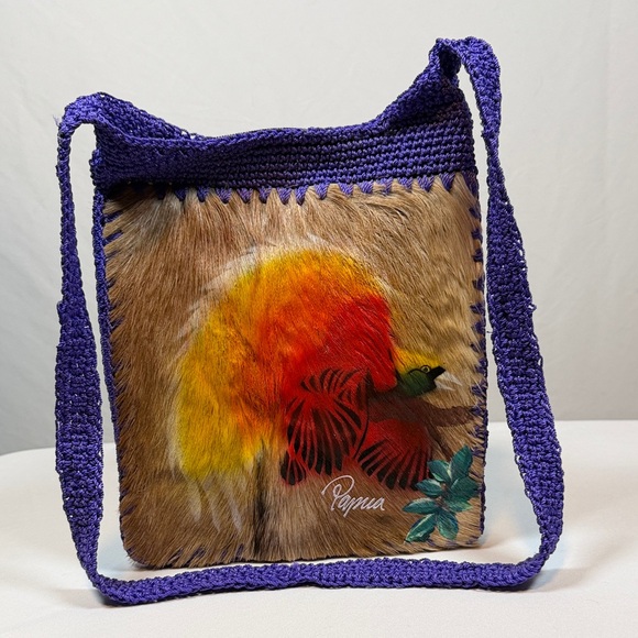 Traditional Handwoven Bilum Bag Orgins Papua New Guinea - Picture 4 of 10